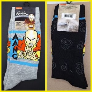 Avatar the last Airbender crew socks 2 pair